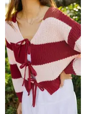 Smash + Tess Gracie Bow Tie Cardigan | Pink