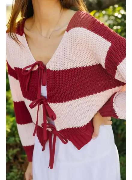 Smash + Tess Gracie Bow Tie Cardigan | Pink