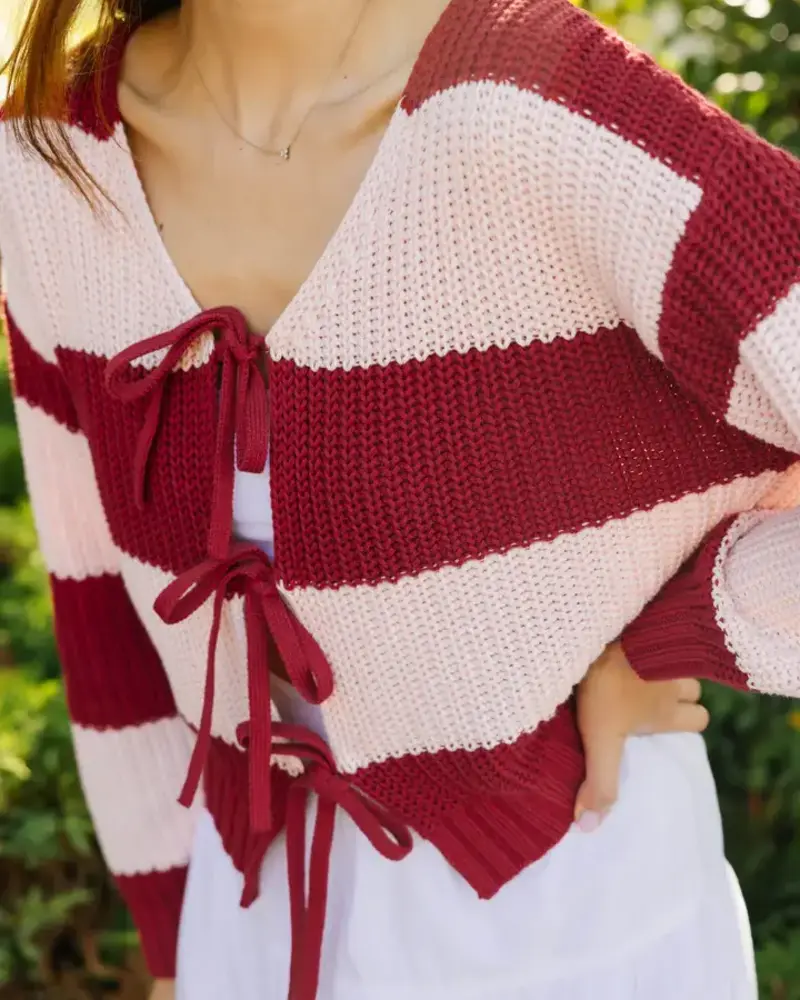 Smash + Tess Gracie Bow Tie Cardigan | Pink