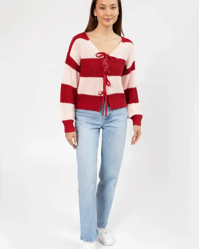 Smash + Tess Gracie Bow Tie Cardigan | Pink