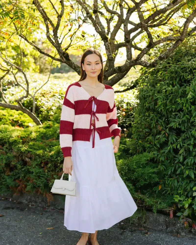 Smash + Tess Gracie Bow Tie Cardigan | Pink