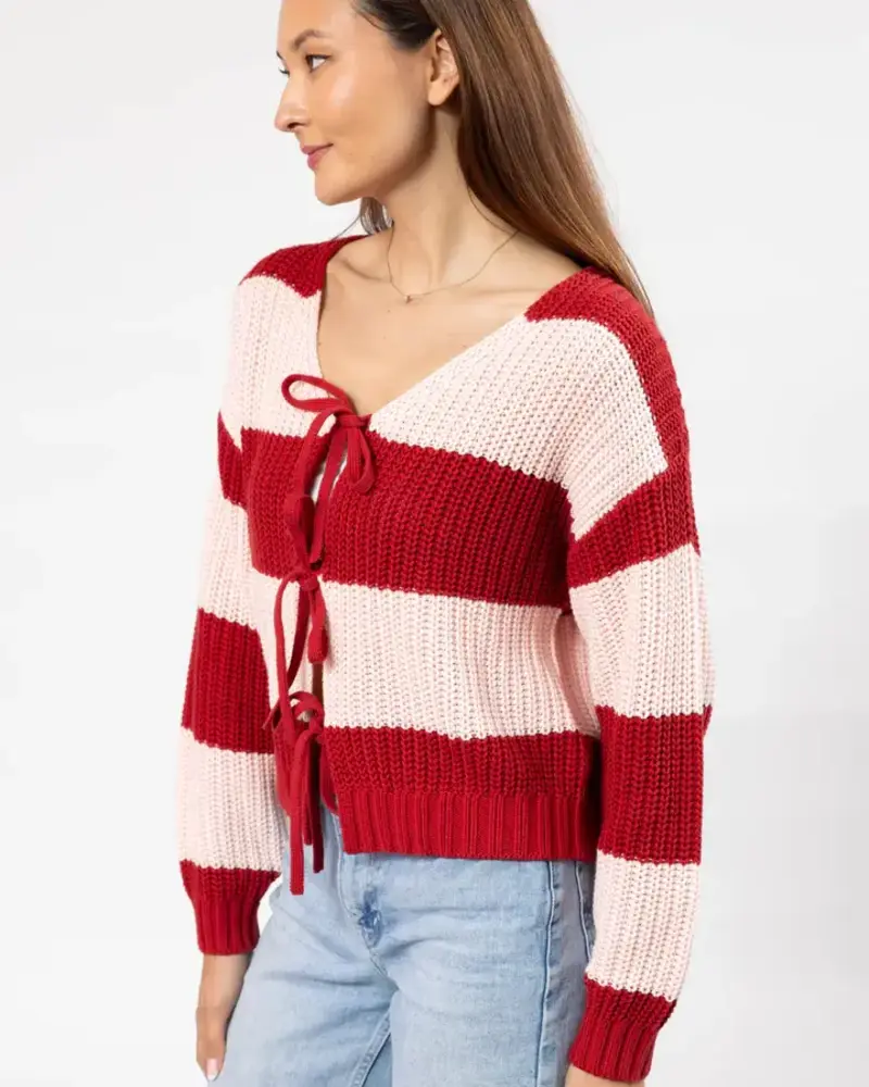 Smash + Tess Gracie Bow Tie Cardigan | Pink