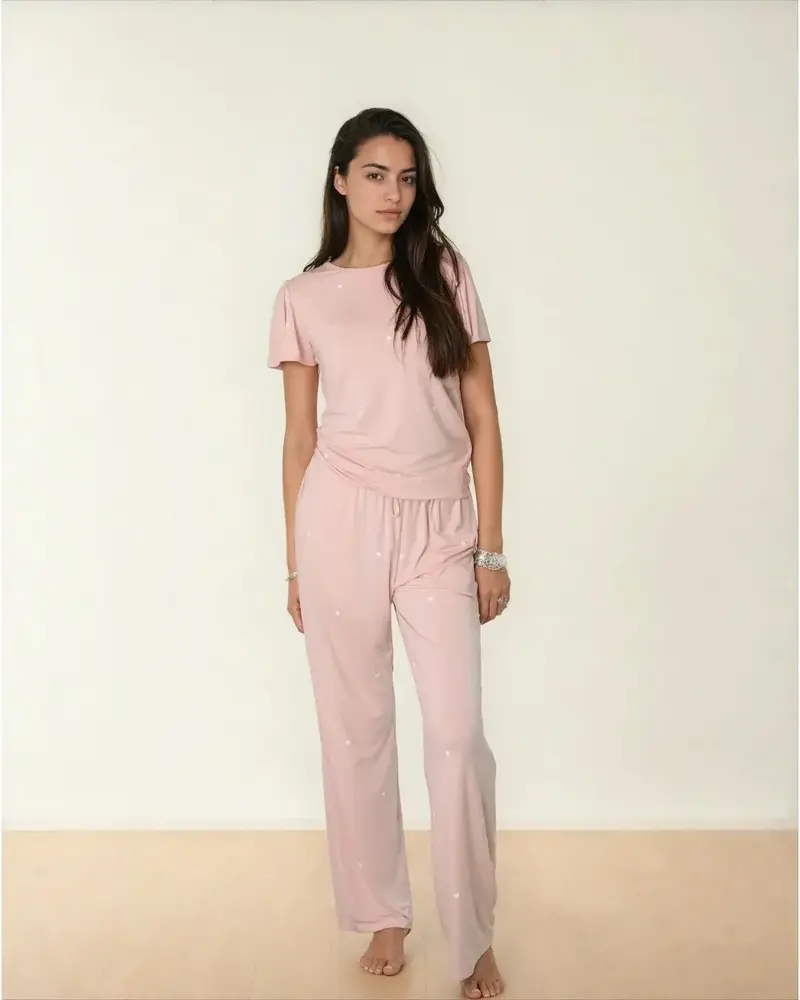 Heartfull Silky PJ's | Blush