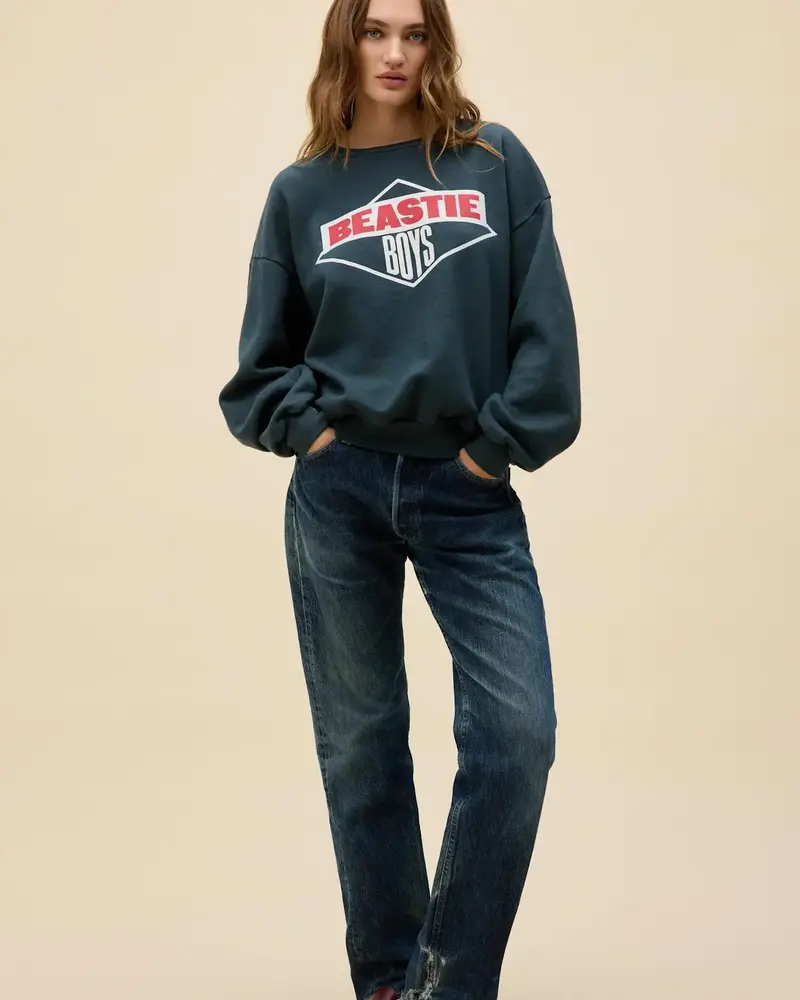 Beastie Boys Oversized Crew Sweatshirt