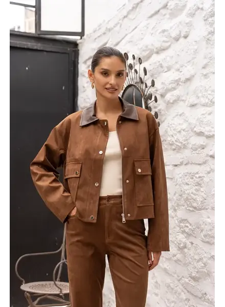 Tallie Short Suede Jacket