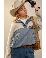 Lori Sherpa Denim Pullover