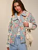 Dana Flower Print Quilted Jacket