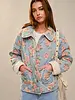 Dana Flower Print Quilted Jacket