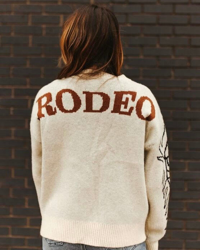 Rodeo Boot Stitch Sweater | Ivory