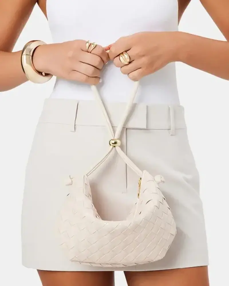 The Kacey Handle Bag | Pearl