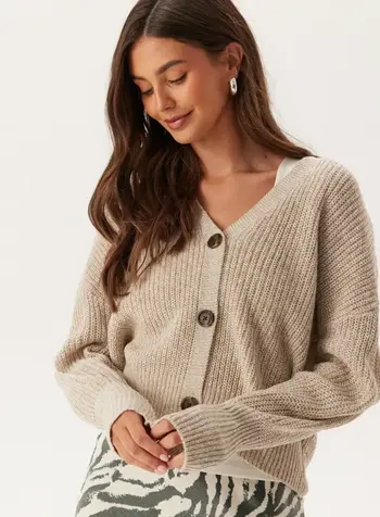 Vero Moda Lea V-Neck Cuff Cardigan | Melange