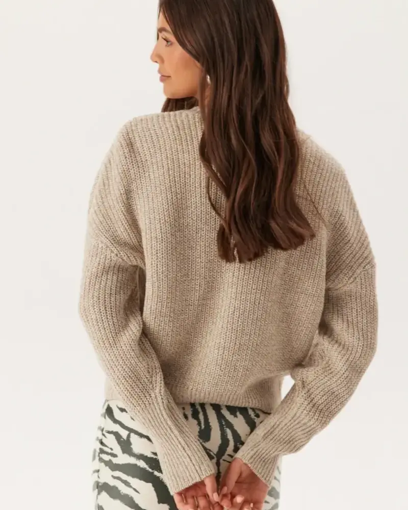 Vero Moda Lea V-Neck Cuff Cardigan | Melange