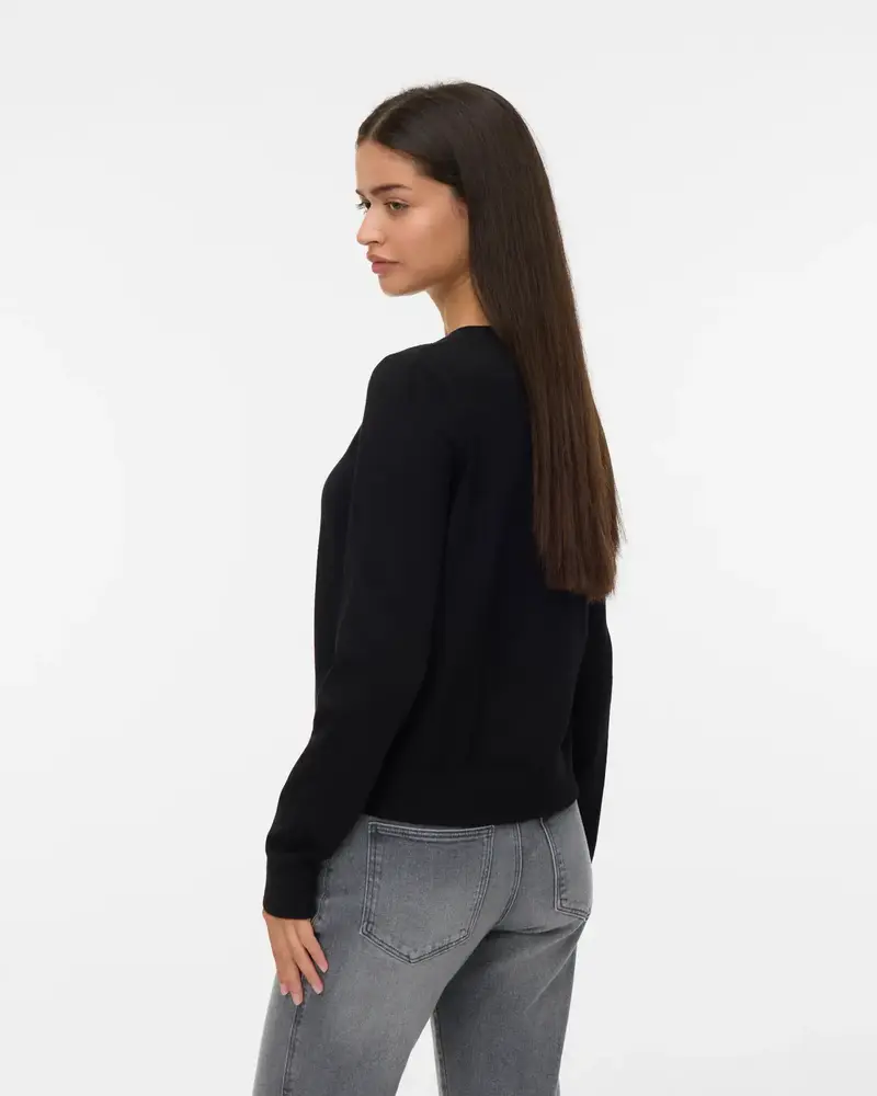 Vero Moda Saba Plain Cardigan | Black