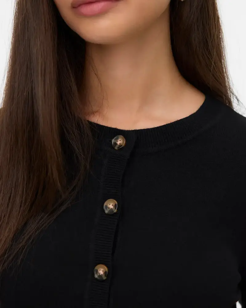 Vero Moda Saba Plain Cardigan | Black