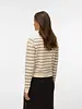 Saba Plain Cardigan | Birch Stripe