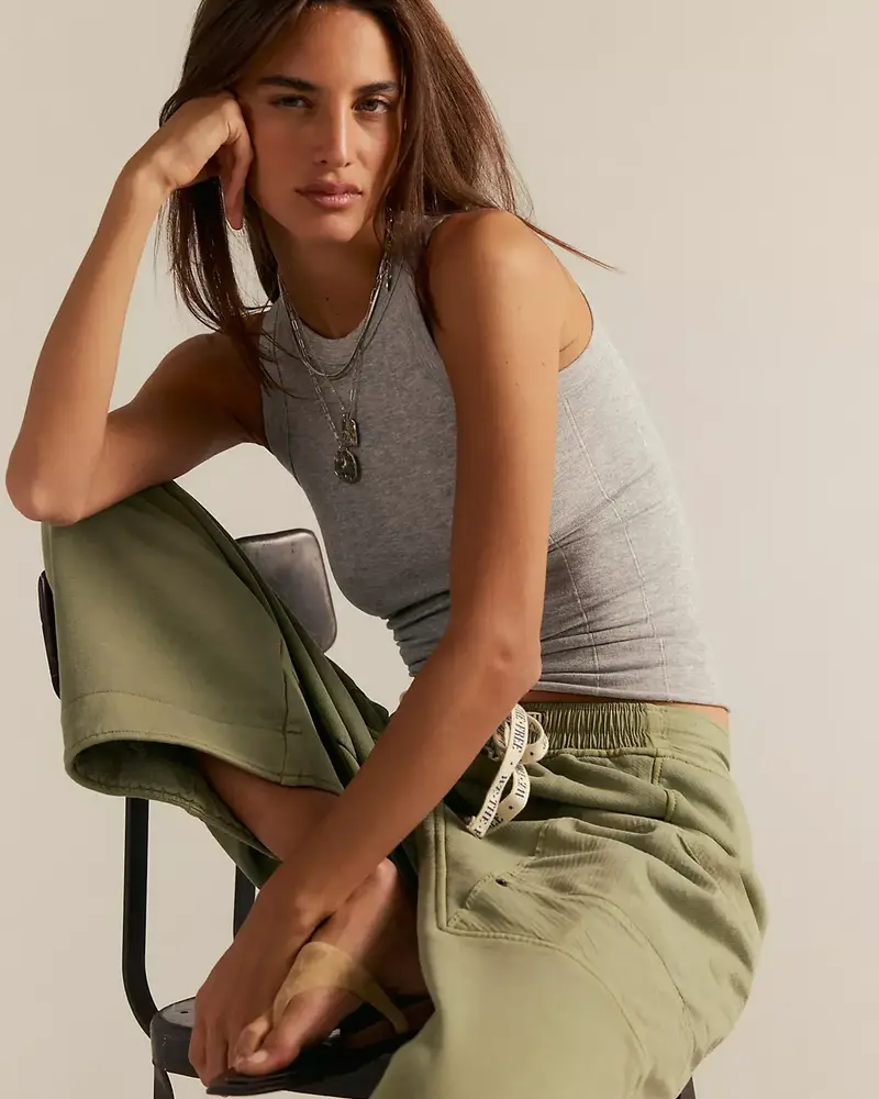 Free People So Soft Seamless Modal Tank | Heather Grey