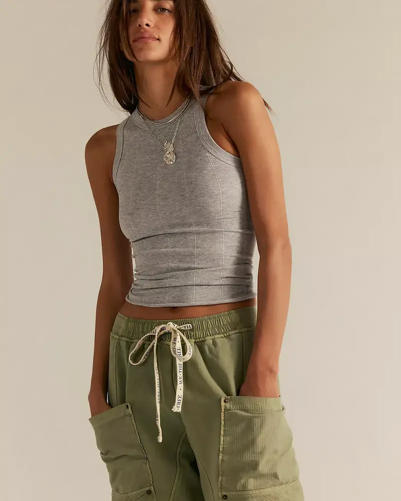 Free People So Soft Seamless Modal Tank | Heather Grey
