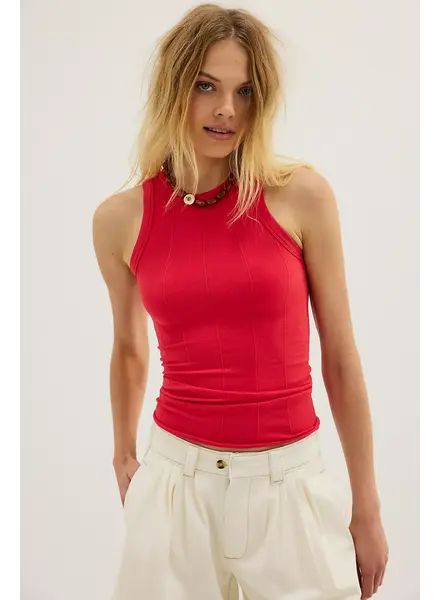 Free People So Soft Seamless Modal Tank | Red