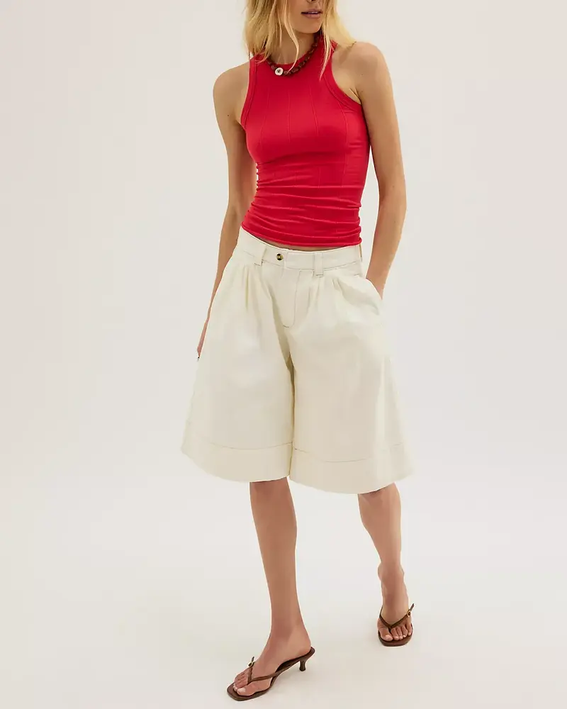 Free People So Soft Seamless Modal Tank | Red