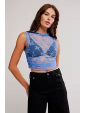 Free People Nice Try Solid Muscle Tank | Blue