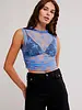 Free People Nice Try Solid Muscle Tank | Blue