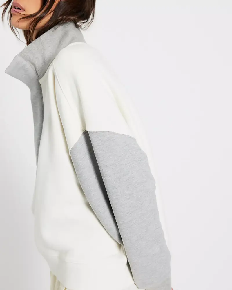 Free People Colorblock Timeless Pullover | Grey