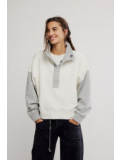 Free People Colorblock Timeless Pullover | Grey