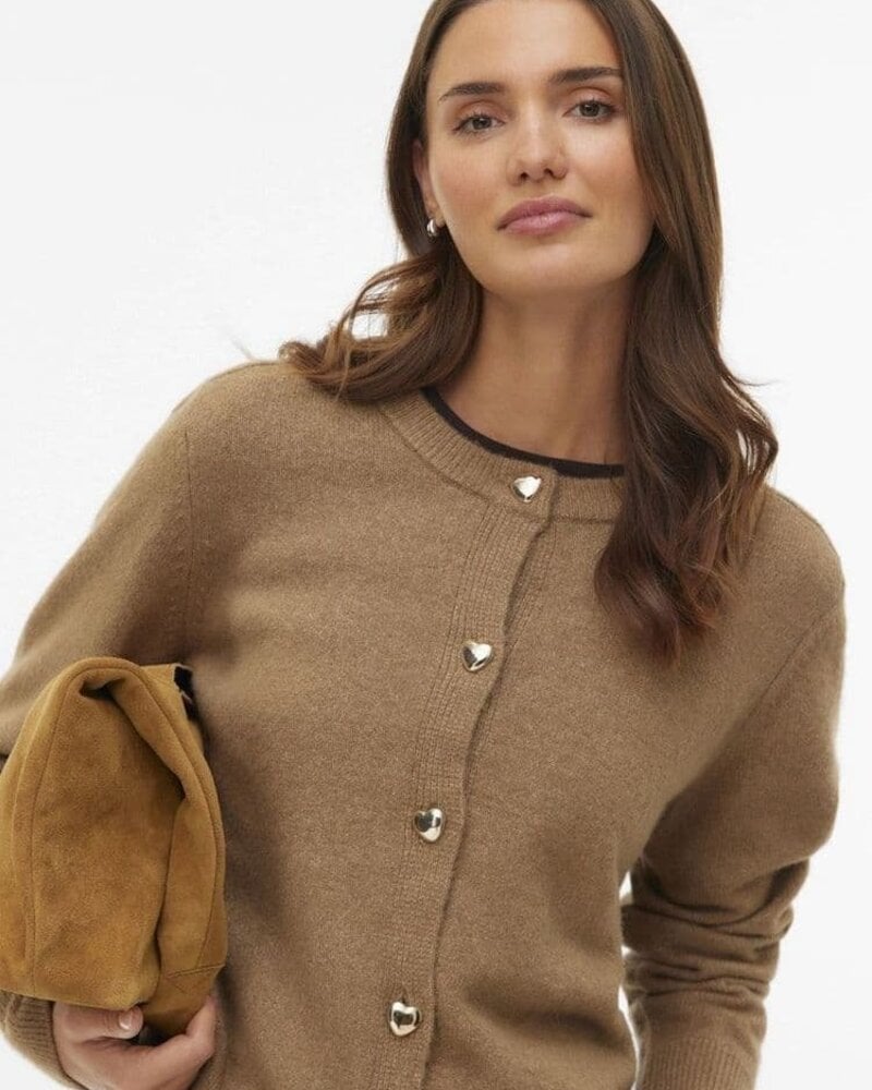 Vero Moda Fiona Heart Button Cardigan