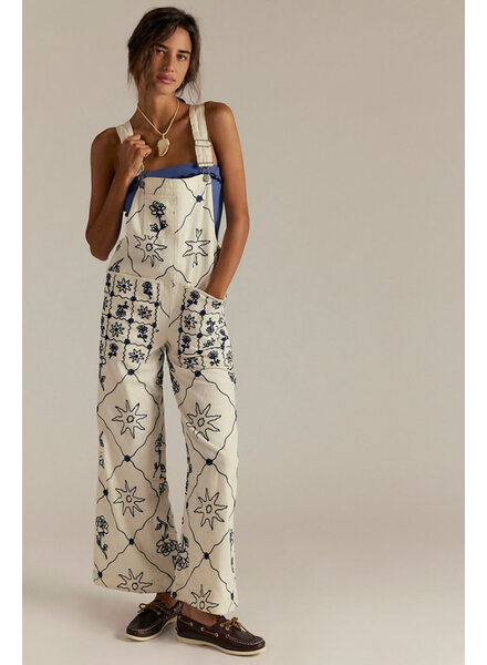 Free People Rising Sun Overalls