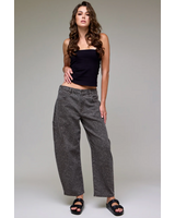 Sammie Leopard Cropped Barrel Jean