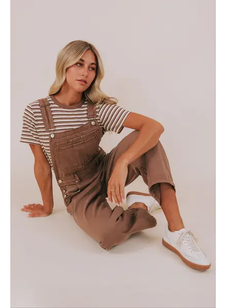 Free People Deep Trance Overalls | Brown