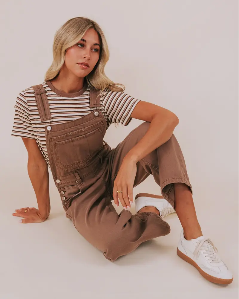 Free People Deep Trance Overalls | Brown