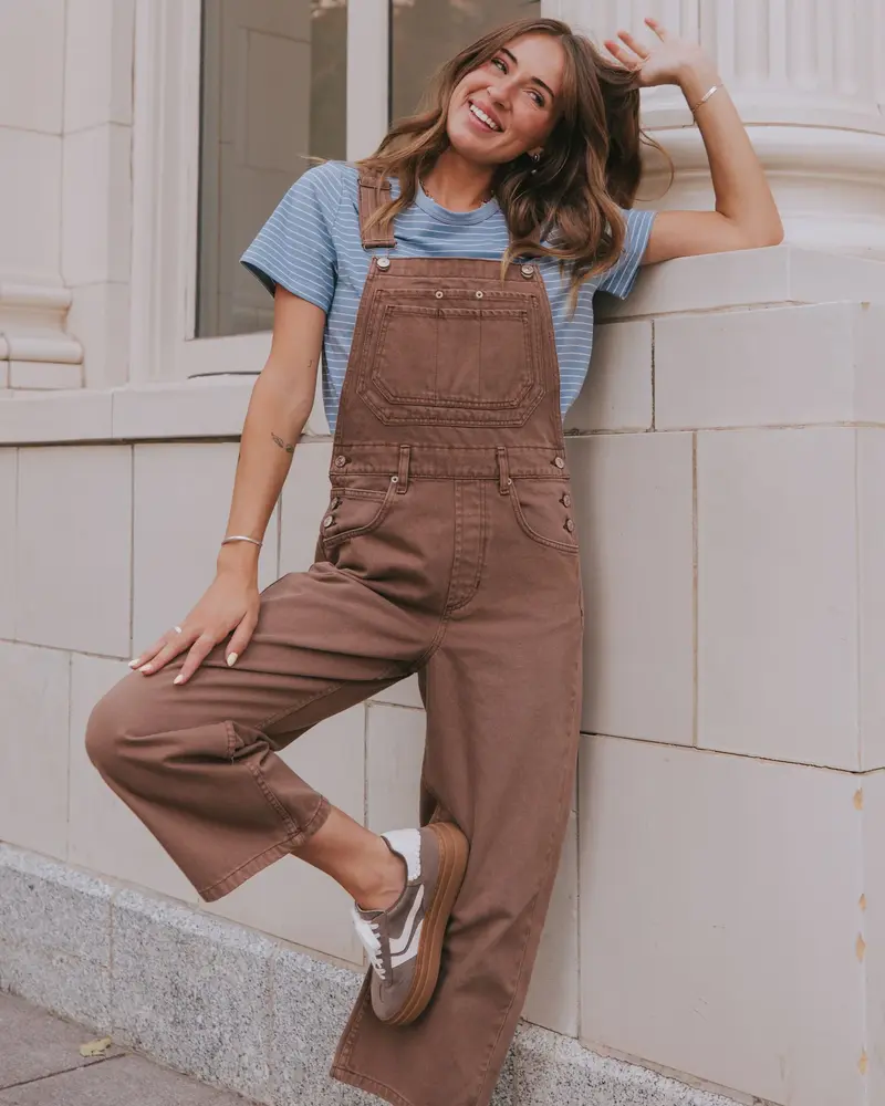 Free People Deep Trance Overalls | Brown