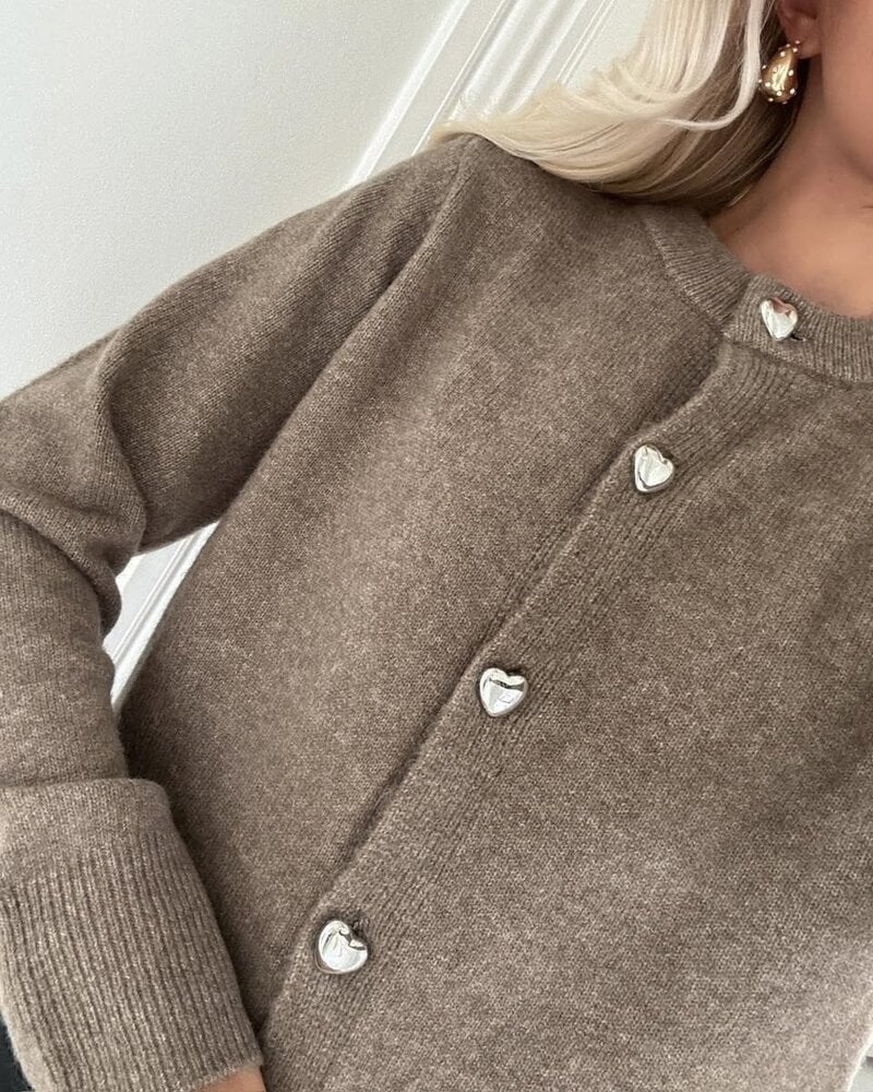 Vero Moda Fiona Heart Button Cardigan