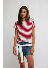 Free People Nora Tee | Red Combo