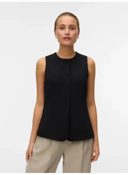 Vero Moda Berlin Waistcoat | Black