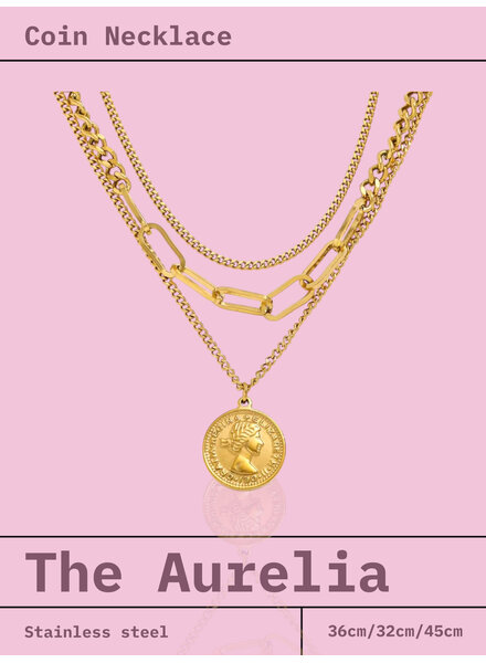 Aurelia Layered Coin Necklace