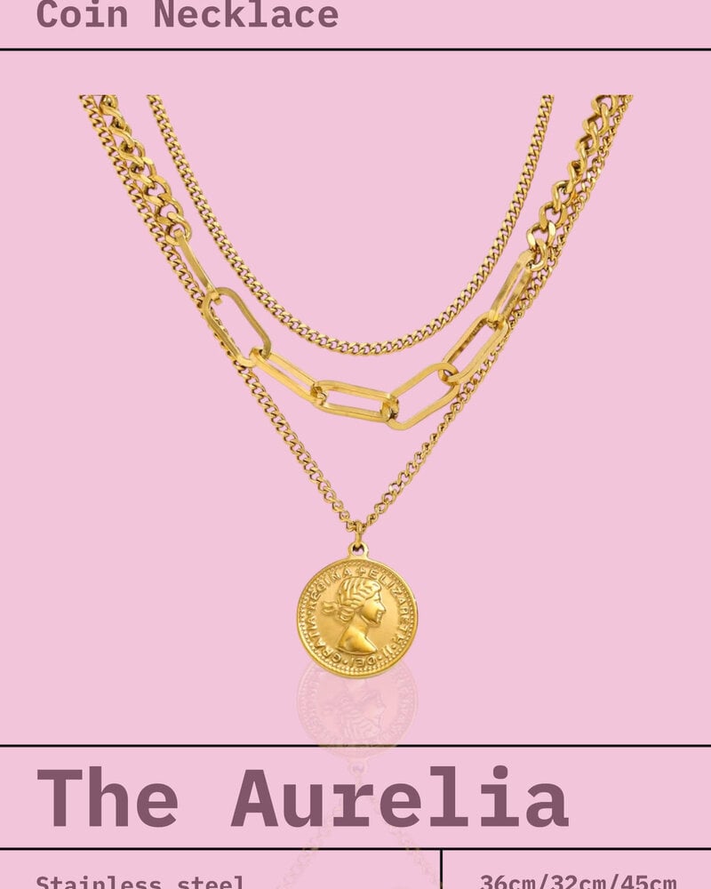 Aurelia Layered Coin Necklace
