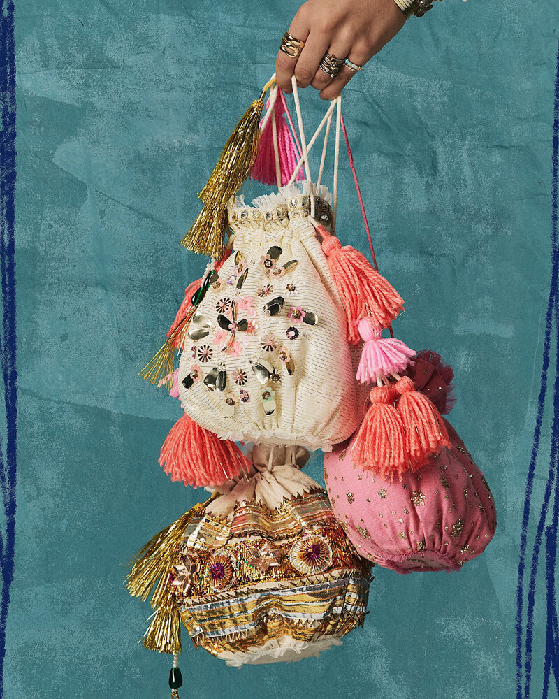 Free People Sparkle Mini Gift Sack | 3 Colors!