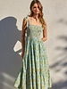 Daisy Blue Smocked Midi Dress