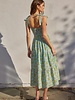 Daisy Blue Smocked Midi Dress