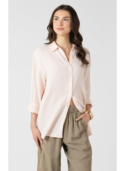 Textured Powder Pink Blouse