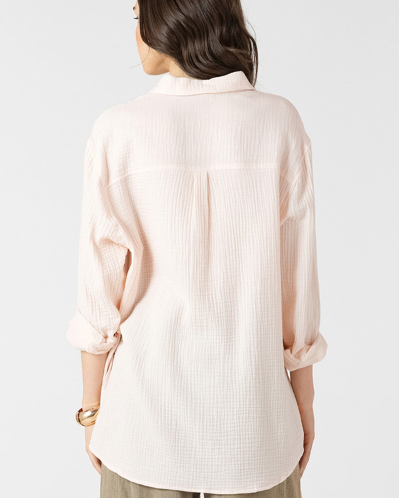Textured Powder Pink Blouse