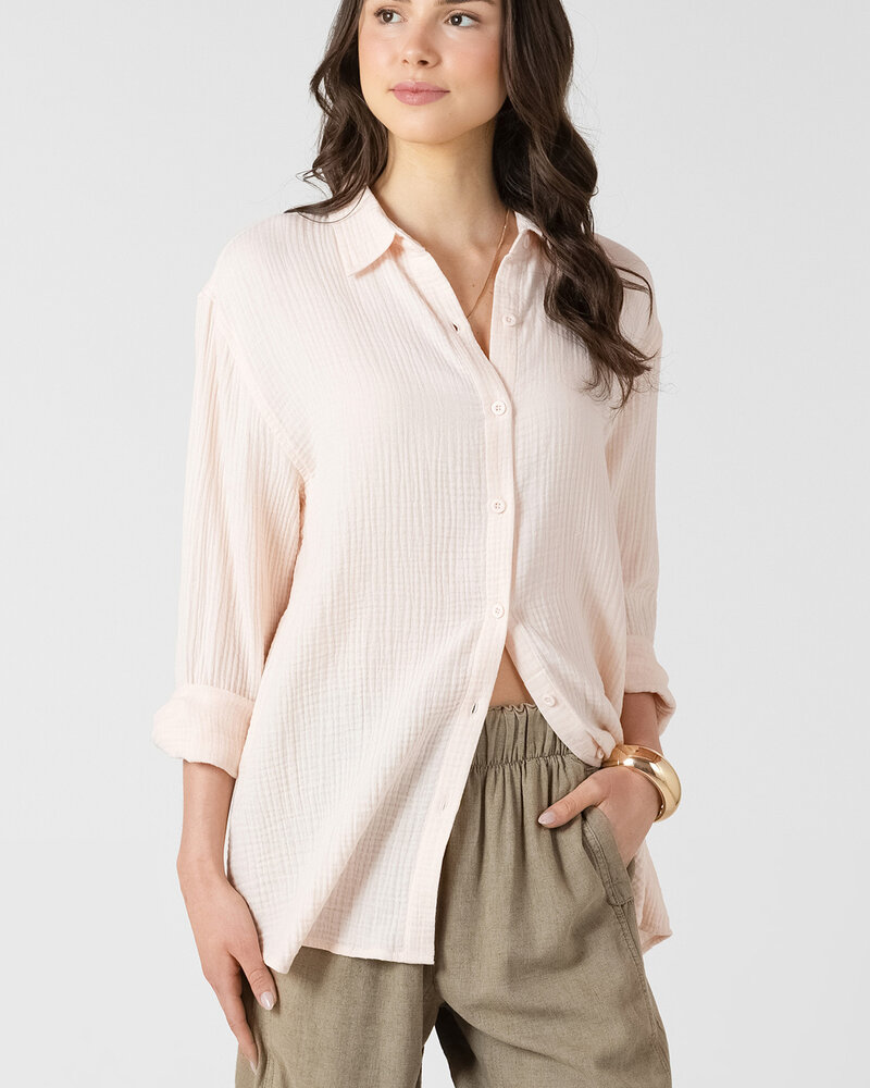 Textured Powder Pink Blouse