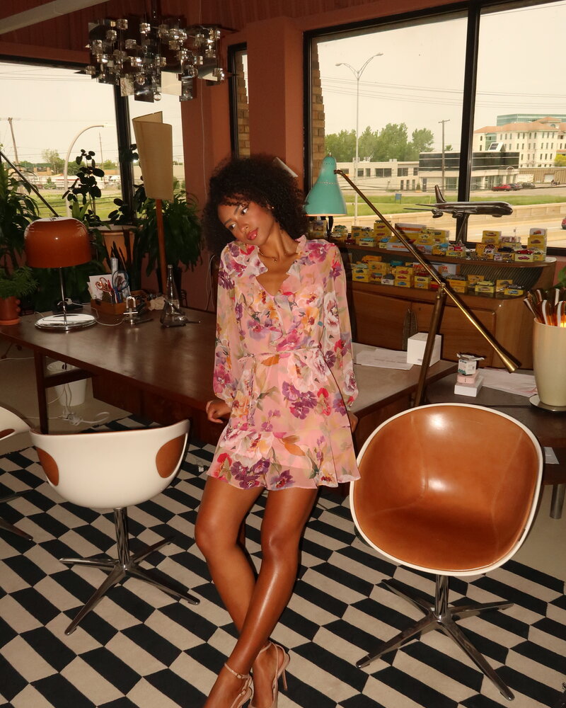 Liliana Floral Midi Dress