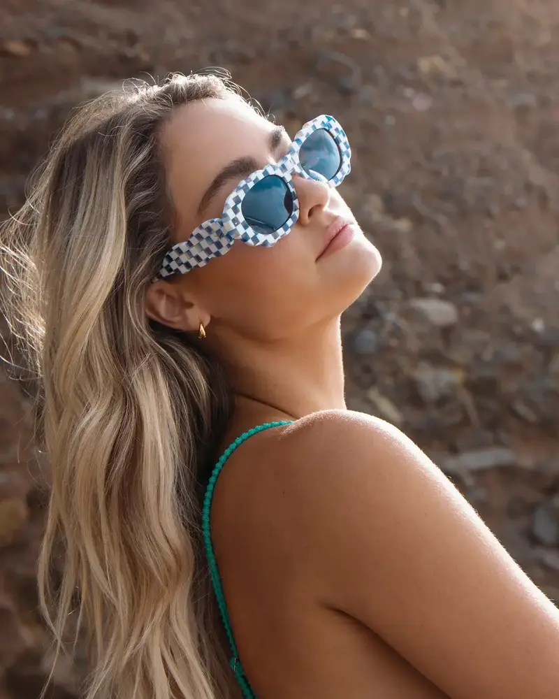 Cloud 9 | Blue Check Polarized