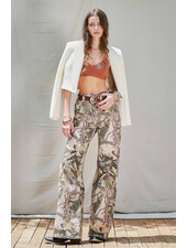 Eliza High-Rise Camo Print Wide Leg Jean