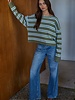 Tahlie Striped Top | Olive
