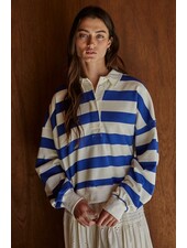 Amerie Striped Pullover | Blue