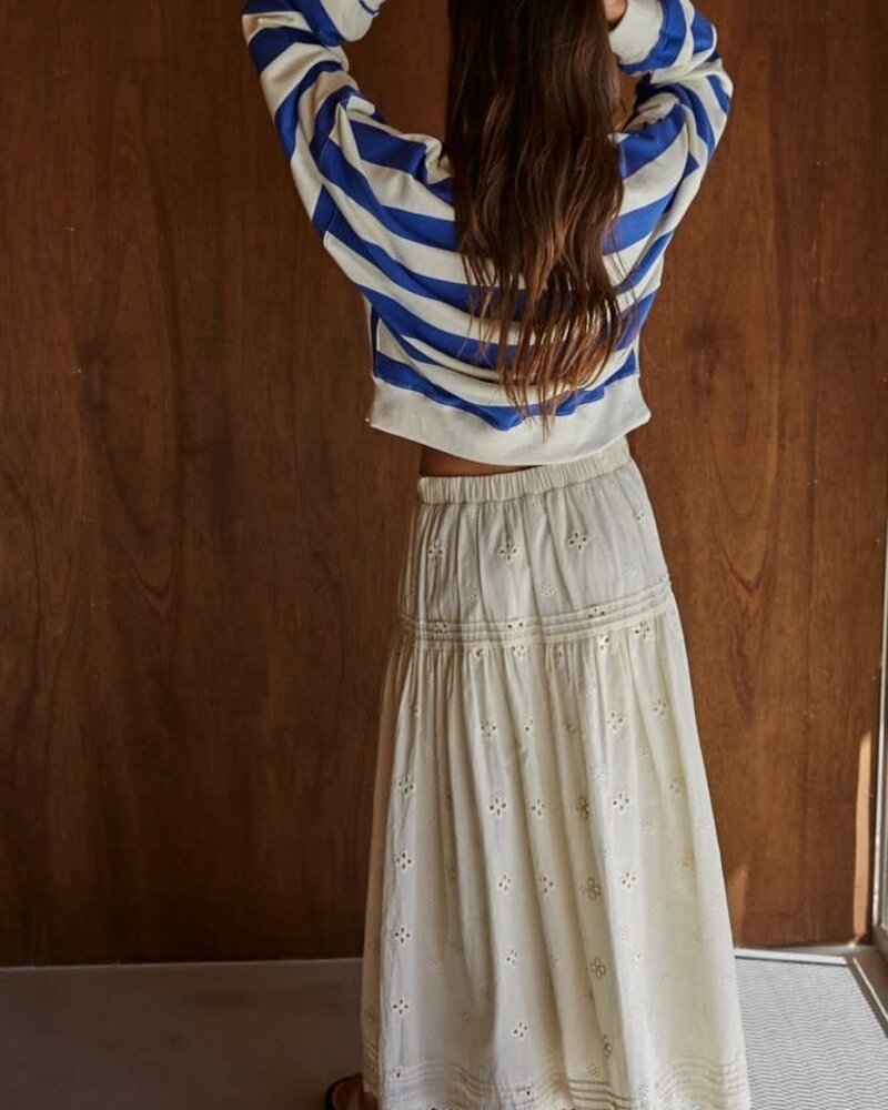 Amerie Striped Pullover | Blue